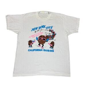 Vintage 80s California Raisins New York City Grapevine Shirt Men's L
